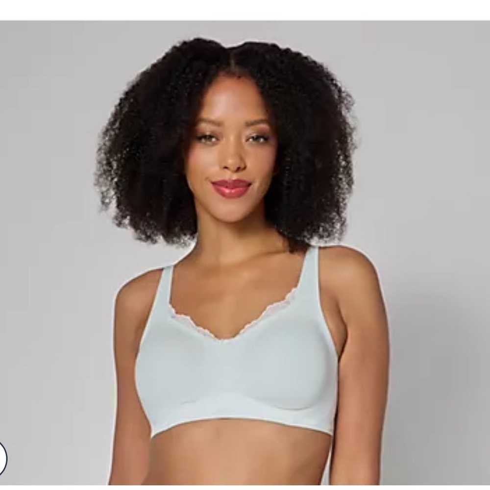 Evelyn & Bobbie Lace Beyond Seamless Wire Free Bra 2XL Ocean Mist NWOT